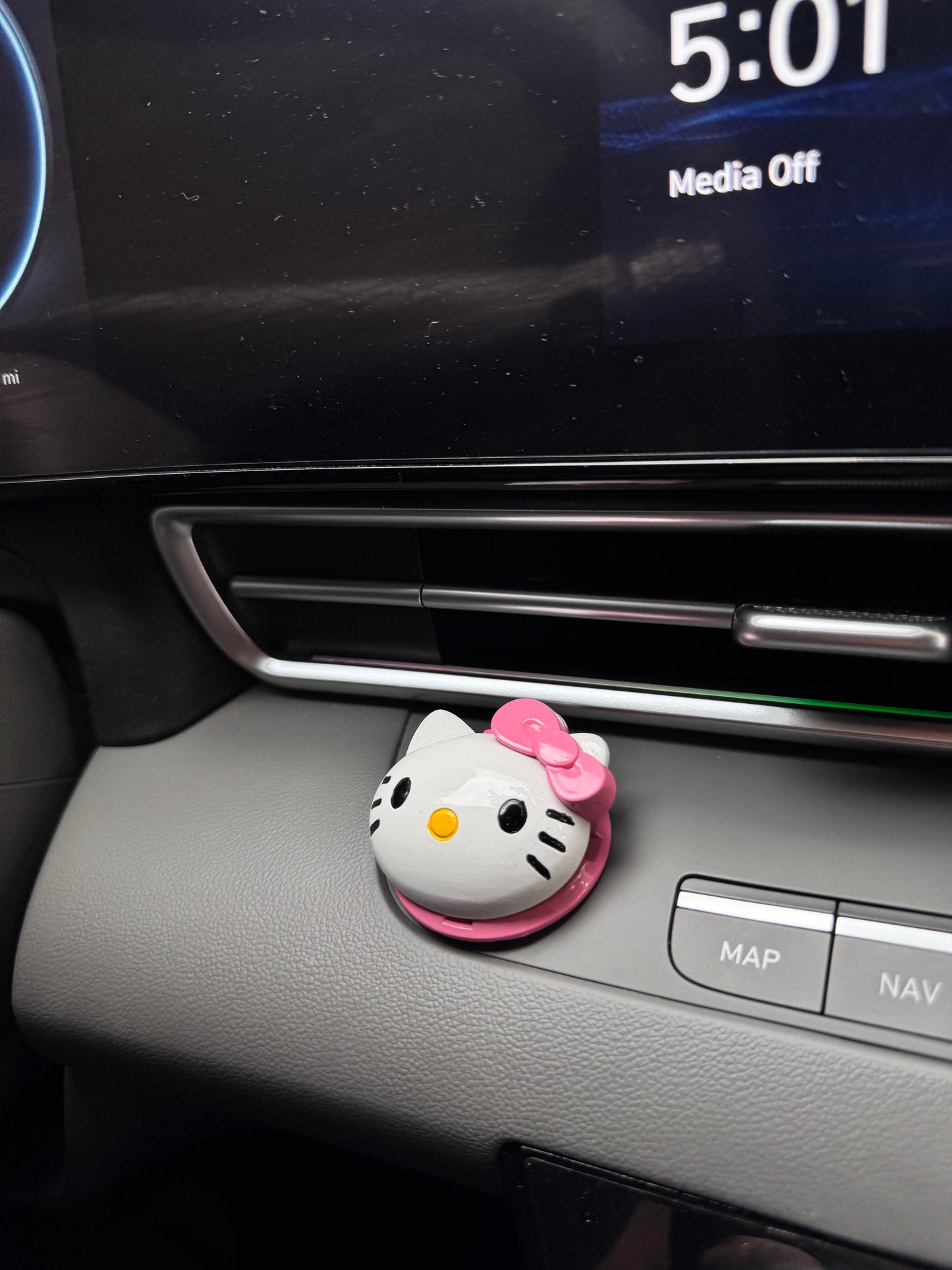 Hello K Push Start Button Cover - Adorable Car Accessory For Sanrio Fans