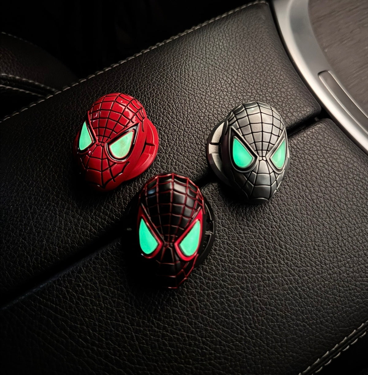 Metal Spidey Car Ignition Covers - Pust to Start & Key to Start