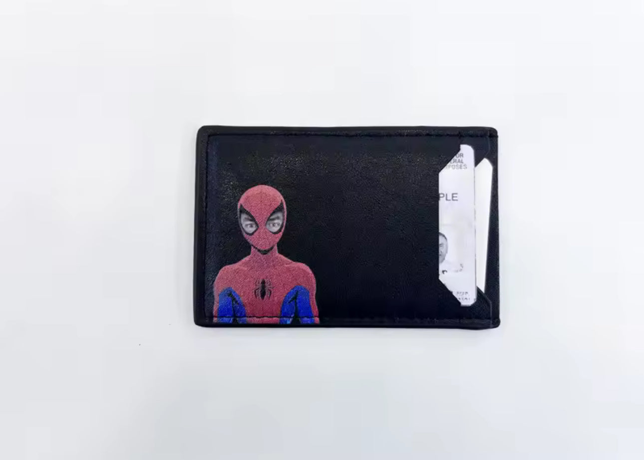 Superhero Leather Wallet - Id & Credit Card Holder