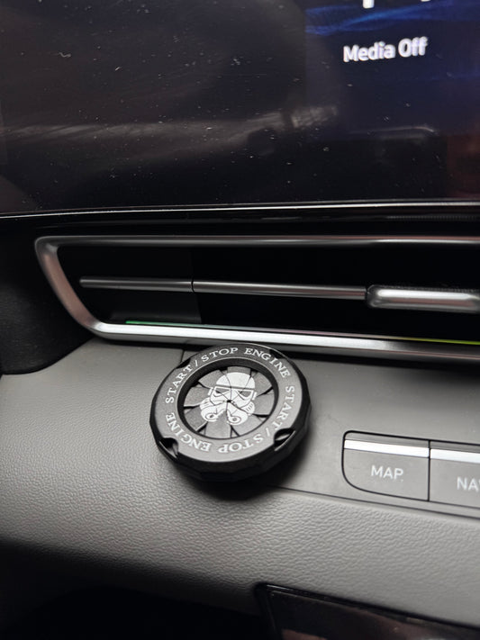 Metal Car Start/Stop Cover - Twist To Open