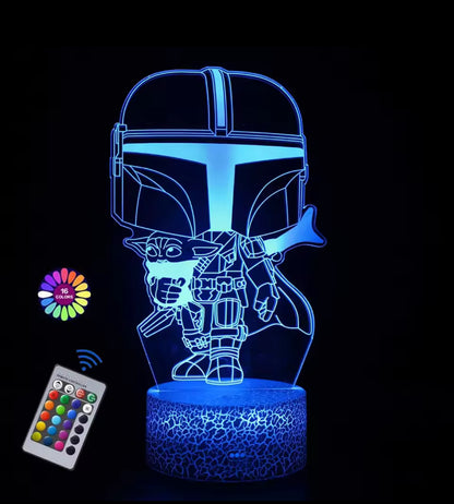 Illuminating 3-D Nightlight: 16 Color Options!