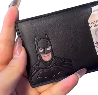 Superhero Leather Wallet - Id & Credit Card Holder