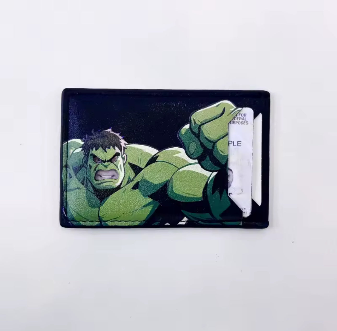 Superhero Leather Wallet - Id & Credit Card Holder
