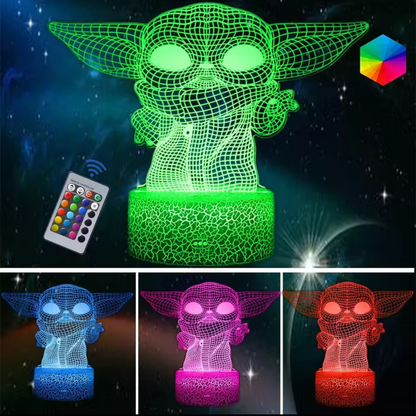 Illuminating 3-D Nightlight: 16 Color Options!