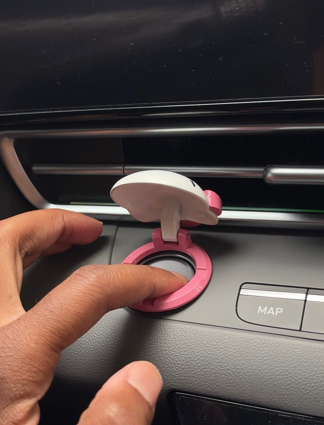 Hello K Push Start Button Cover - Adorable Car Accessory For Sanrio Fans