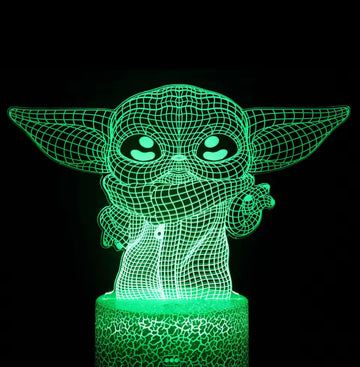 Star Wars Master Character Lamp Figure Touch Illusion Night Light USB LED Desktop Decor