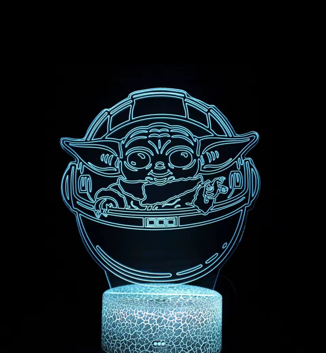 Star Wars Master Character Lamp Figure Touch Illusion Night Light USB LED Desktop Decor