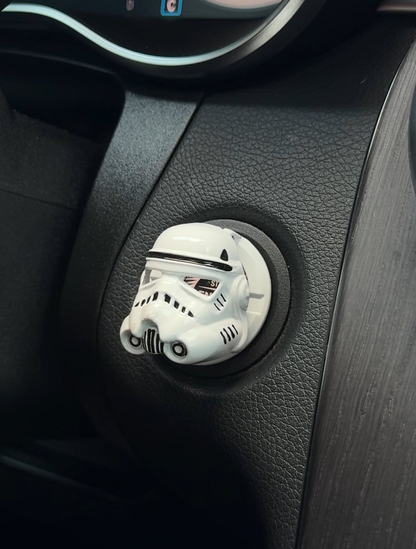 3D Superhero Car Engine Ignition Start/Stop Push Button Switch Button