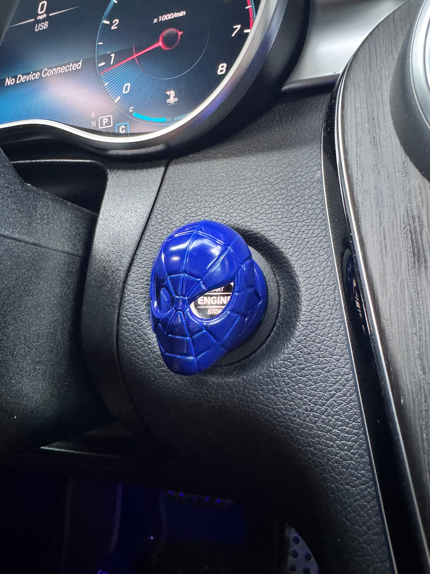 Metal Spidey Car Ignition Covers - Pust to Start & Key to Start