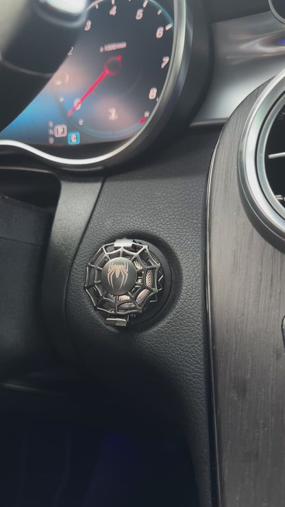 Metal Spidey Car Ignition Covers - Pust to Start & Key to Start